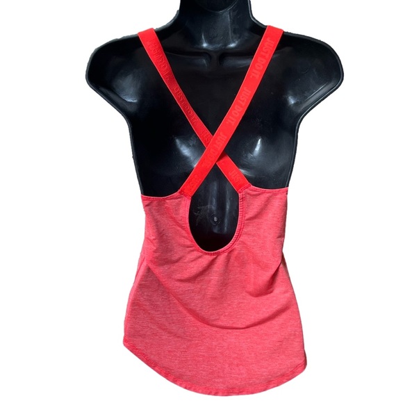 Nike Tank Top Womens XS Criss Cross Straps Running
Workout orange reddish sheer - Picture 2 of 7